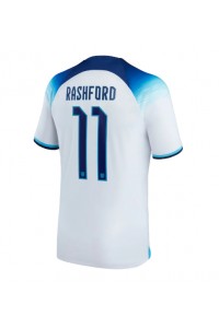 Fotbalové Dres Anglie Marcus Rashford #11 Domácí Oblečení MS 2022 Krátký Rukáv